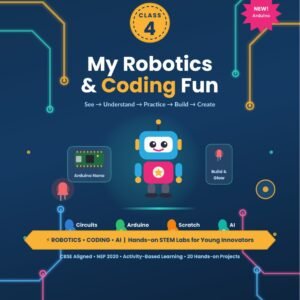 Kod2Kids Class 4 Book: My Robotics & Coding Fun